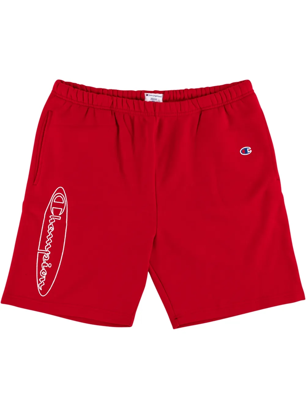 Supreme x Champion shorts front view